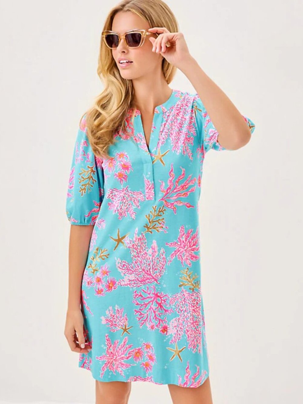 NWT Lilly Pulitzer Colson Dress in Multi Royal Coral--XL - Picture 4 of 4